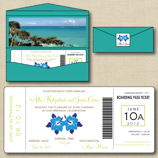 Boarding Pass Invitation Suite