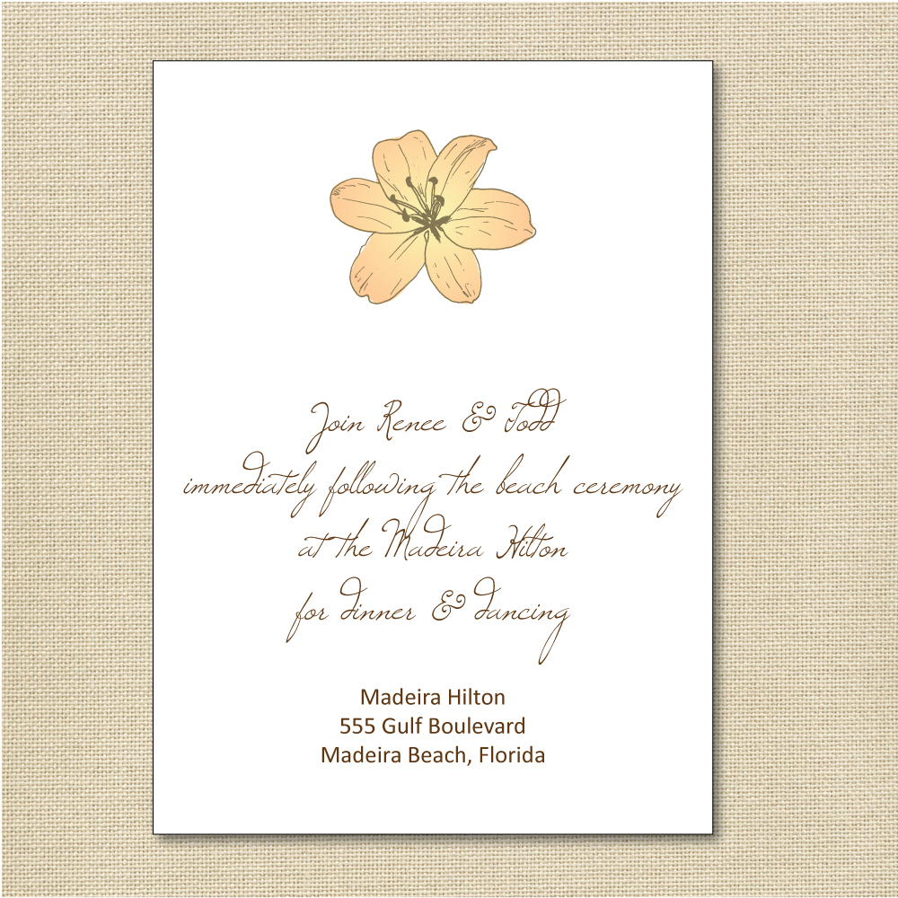 Reception Card