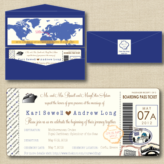 Boarding Pass Invitation Suite