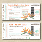 Boarding Pass Invite and RSVP