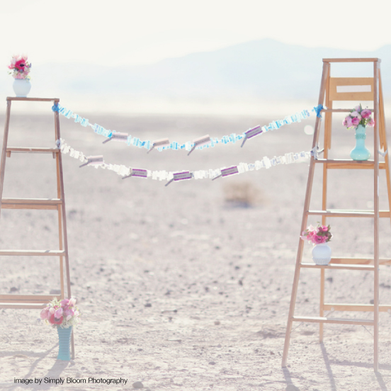 Escort Card Garland